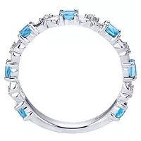 blue topaz diamond ring on rent for women online