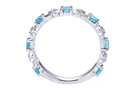 blue topaz diamond ring on rent for women online