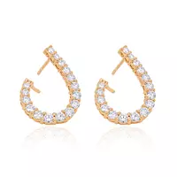 yellow gold diamond hoop earrings for rent