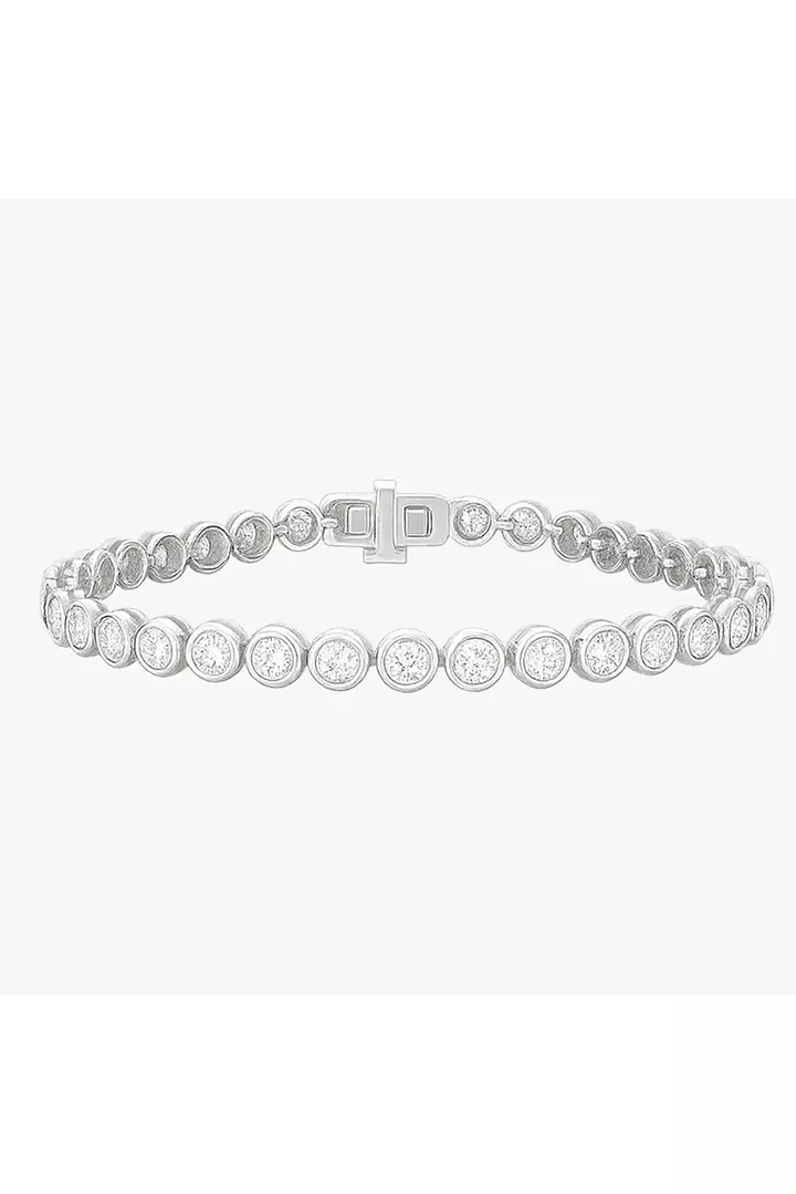 Rent Round Bezel Diamond Tennis Bracelet