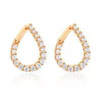 rent designer diamond hoop earrings