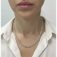 Rent diamond tennis necklace with multi shaped diamonds