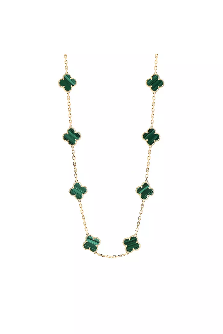 Green Van Cleef and Arpel Malachite Necklace for Rent