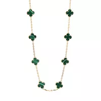 Green Van Cleef and Arpel Malachite Necklace for Rent