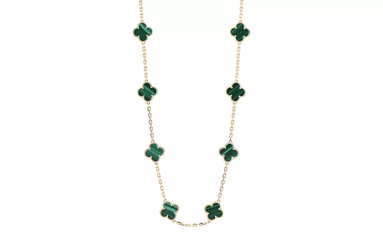 Green Van Cleef and Arpel Malachite Necklace for Rent