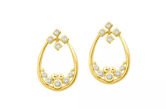 designer diamond earrings for rent