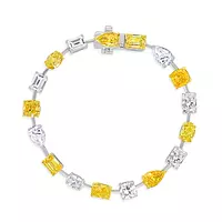 rent yellow and white diamonds bracelet