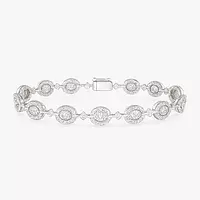 Rent oval halo diamond tennis bracelet