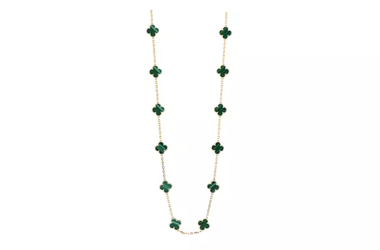 Van Cleef Green Necklace for Rent