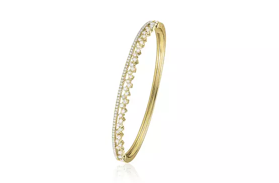 rent diamond bracelet in yellow gold