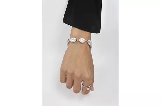 Diamond bracelet on a model