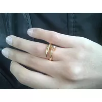 women wearing cartier gold ring