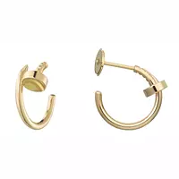 borrow cartier gold earrings for women online