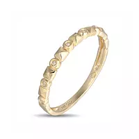 yellow gold stackable jewelry ring for rent online