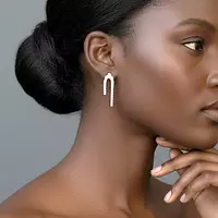 Rent Marquess Arch Eco Diamonds Drop Earrings