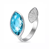 blue topaz diamond ring on rent for women online