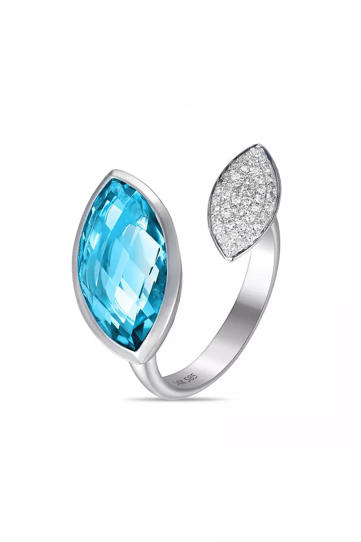 blue topaz diamond ring on rent for women online