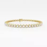 Rent Designer Diamond Tennis bracelet in yellow gold