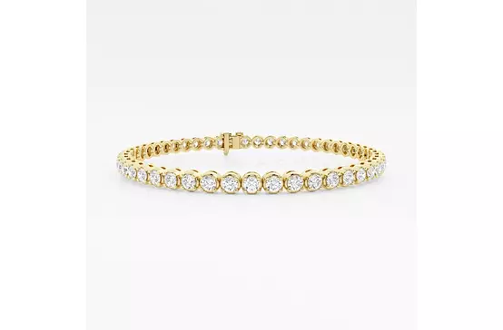 Rent Designer Diamond Tennis bracelet in yellow gold