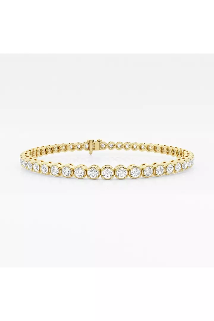 Rent Designer Diamond Tennis bracelet in yellow gold