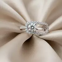 Rent Paperclip Eco Diamonds Fashion Ring