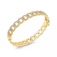 rent yellow gold designer diamond bracelet