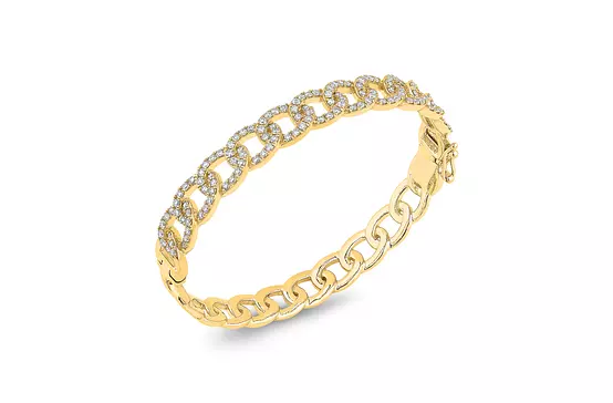 rent yellow gold designer diamond bracelet
