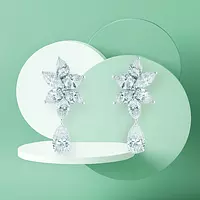 rent diamond drop earrings