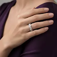 Alternating Pears Eco Diamonds Eternity Band Rent