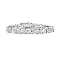 rent tennis diamond bracelet in white gold over twenty carats 