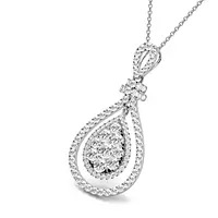white gold and diamonds necklace for rent