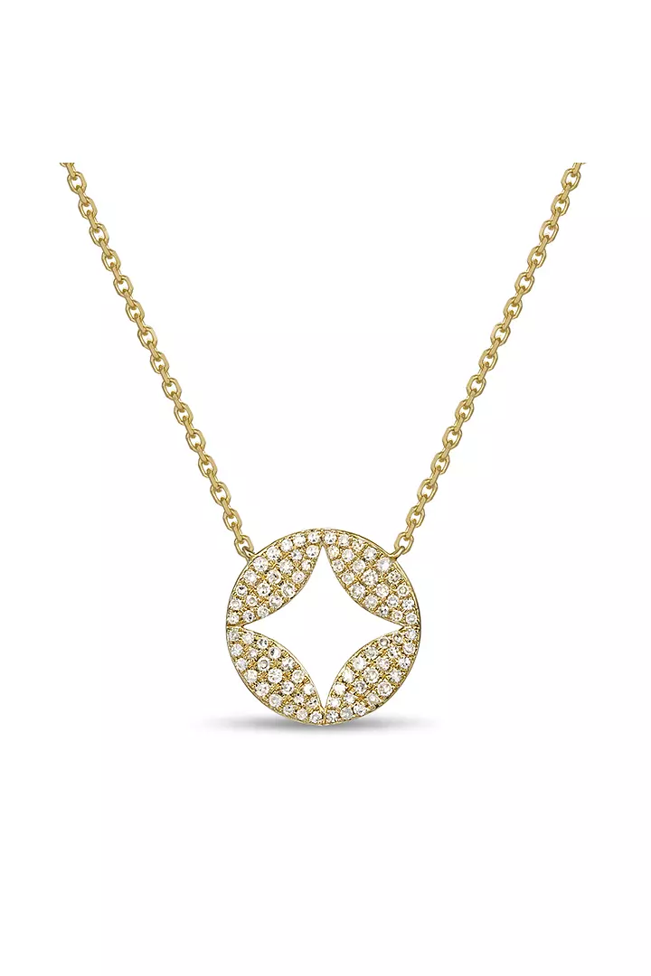 pave diamond heart necklace on rent for women