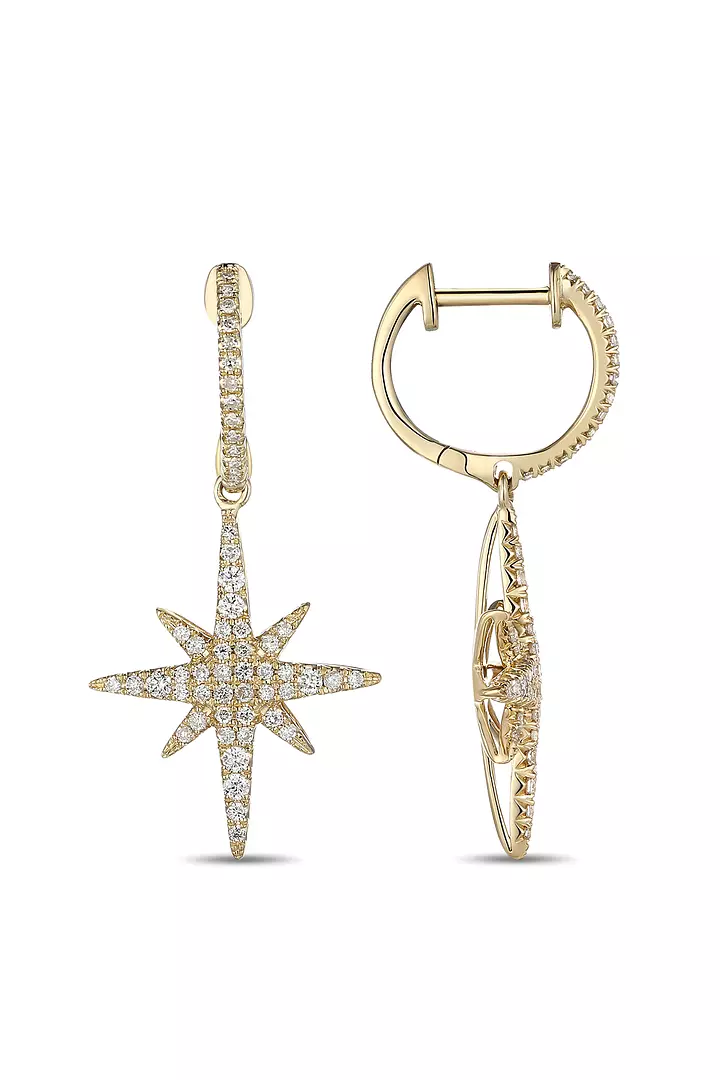 borrow starburst drop earrings for women