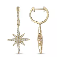 borrow starburst drop earrings for women