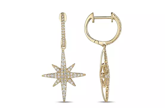borrow starburst drop earrings for women