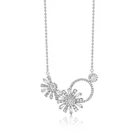 The Art Deco Flowers Diamond Necklace