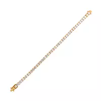 yellow gold diamond tennis bracelet for rent