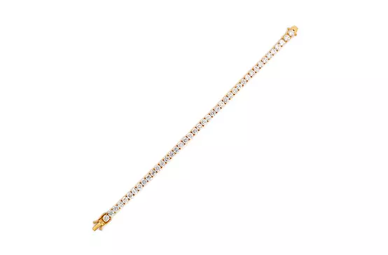 yellow gold diamond tennis bracelet for rent