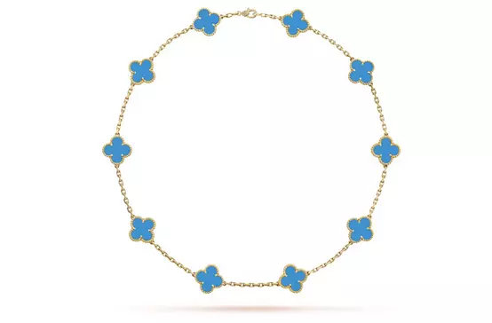 Van Cleef & Arpels Alhambra 10 motif's necklace for rent