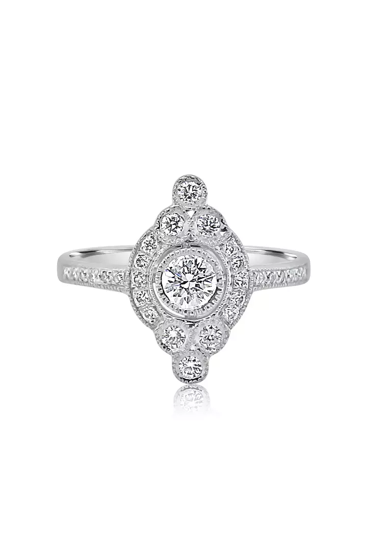 rent diamond antique ring for special occasion