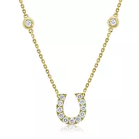 Horseshoe diamond necklace for rent