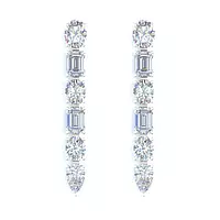 Diamond drop earrings for rent