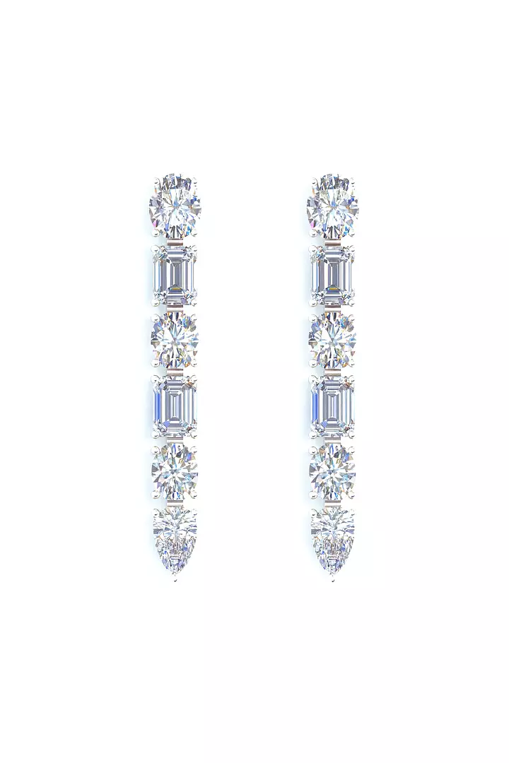 Diamond drop earrings for rent