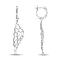 silver drop earrings on rent for women