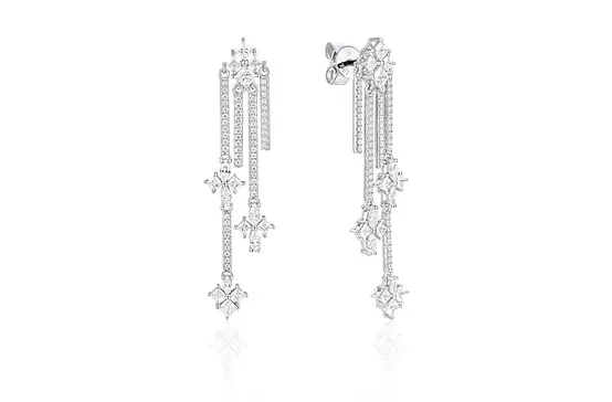 diamond bridal rental earrings for rent