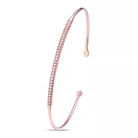 borrow rose gold diamond bangle bracelet for women online
