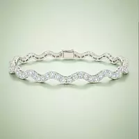 Waves Eco Diamond Tennis Bracelet
