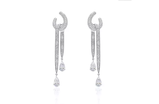 Rent diamond Tear Drop Earrings