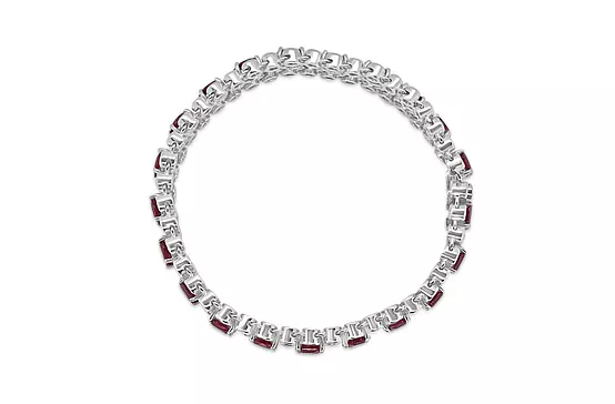 Rent ruby and diamonds bracelet