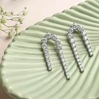 Marquess Arch Eco Diamonds Drop Earrings for rent